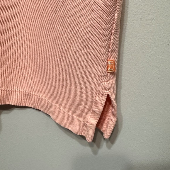 Tommy Bahama Polo Shirt Mens L Coral Embroidered Casual Resort Cotton Vacation - Picture 5 of 11